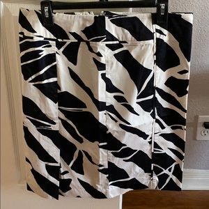 Black and white skirt